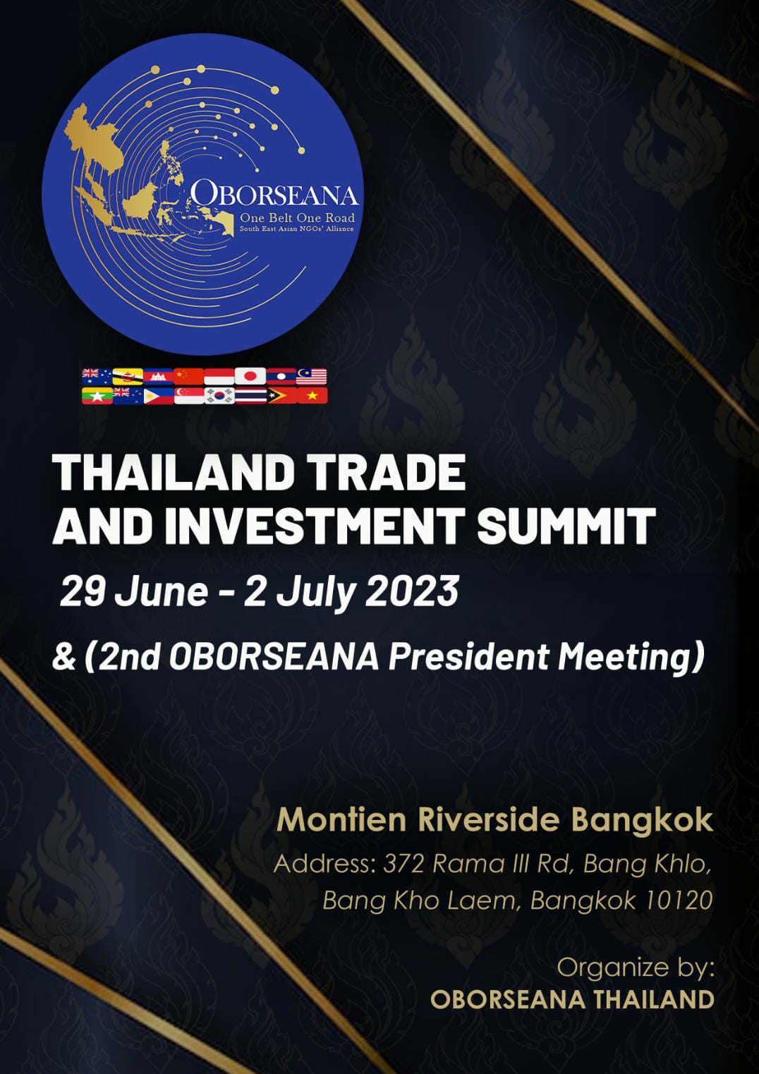 OBORSEANA s Thailand Trade and Investment Summit OBORSEANA